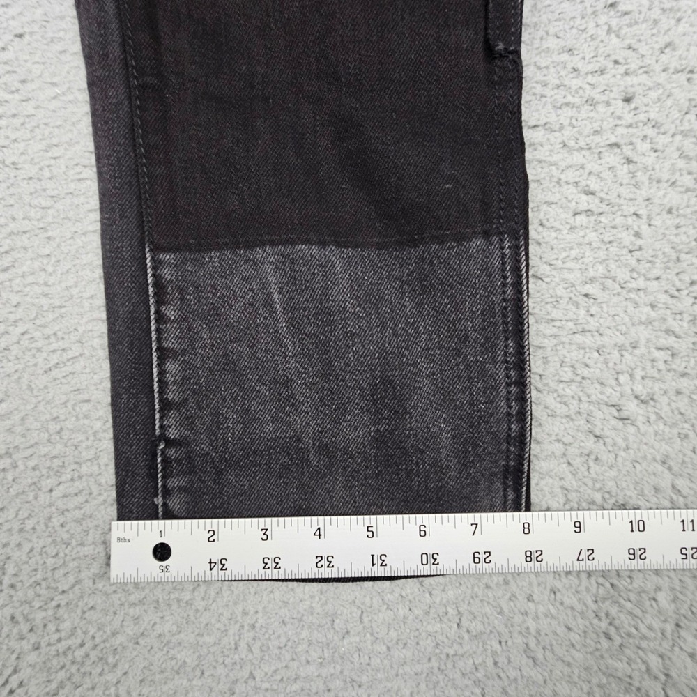 MNML Carpenter Jeans Men 37x28.5 Black Double Knee Utility Workwear Denim Pants - Picture 6 of 7